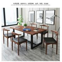 Modern Waterproof 1.6m Long Rectangular Dining Table With Black Metal Legs