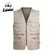 Causal Multi-pocket Sleeveless Oversize Top Utility Waistcoat V-neck Cardigan Zipper Biker Vest Men Hiking Fishing Vests