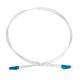 LC/UPC to LC/UPC  simplex, G652D, D3mm Cable, 0~45°Adjustable Boot Optical Patch Cord white color