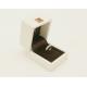 Pure White Exquisite Luxury Ring Jewelry Box Velvet Lining Support Custom Gift Box