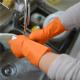 XL Anti Oil Kitchen 70g Rubber Dishwahing Gloves