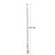 Stainless Steel VHF/UHF Telescopic FM Radio Mast Antenna 4 Sections Copper Car Antenna 360 Rotatable