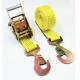 2:1 Yellow 4000KG EN 12195-2 50mm Ratchet Tie Down Straps