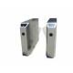 304 Stainless Steel Entrance Flap Barrier Turnstile Gate With Access Control System