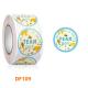 Coated Paper Seal Sticker Label Team Girl Boy Children Sticker With Flower