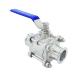 ISO9001 Standard 3PC Clamp Stainless Steel Floating Ball Valve 1000wog Manufacturers