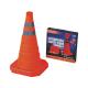 Convenient Retractable Plastic Foldable Traffic Cone LED Light Safety Reflctive Tape SH-X040