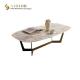 SGS Luxury Marble Top Coffee Table Rectangle Centre Table For Drawing Room