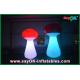Red Top Giant Stand Light Led Inflatable Mushroom For Wedding