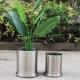 Custom Square Or Round Stainless Steel Vase Large Metal Garden Planters