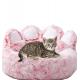 Amazon Top Selling Pet Beds Round Sofa Dog Donut  Washable  Nest Bear Paw Shape Warm House  For Pet Dog Cat