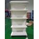 White Supermarket Display Racks  ,  Easy Assembly Convenient Store Display Shelf