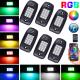 Remote Control LED RGB Rock Lights Durable Stable For Motorcycle