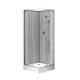 800X 800 X 2250mm Glass Shower Stalls With Silver Aluminum Frame