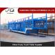 Steel Chassis Automatic Car Carrier Trailer Double Axles Double Floor