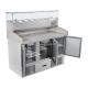 Kitchen Salad Bar Prep Table Refrigerated Equipment Stainless Food Prep Table