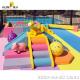 PU Leather Kids Soft Play Equipment Block Foam Indoor Play Ground Ball Pit Pool Blue
