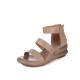S481 2020 New Sandals Women'S Summer Handmade Original Leather Slope Heel Increase All-Match Roman Shoes