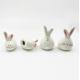Stylish Porcelain Rabbits Ceramic Bunny Figurines Easter Decoration Gift For Various Purpose