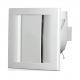 8 Inch Silent Plastic Square Bathroom Ultra Quiet Ventilation Fan with LED Light Ceiling Mounted Exhaust Fan Air Extract