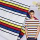High Quality And Stylish Healthy Breathable Striped Knit Fabric For T-Shirt