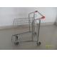 Store Supermarket Warehouse Trolley With Handle Logo Printing