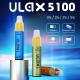 MOVKIN ULAX 5100 DISPOSABLE VAPE PEN 8ML Ceramic Coil 850mAh Battery Rechargeable