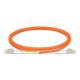 LC UPC To LC UPC Duplex OM1 Fiber Optic Cable Multimode PVC 2.0mm - 2m