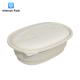 Biodegradable Disposable Paper Pulp Moulded Trays Takeaway Food Container