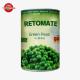 Fresh Canned Green Peas In Brine 800g With Exquisite Savory Flavor