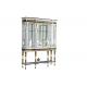 Living Room Home Office Wooden Bookcase With Glass Doors FLN-M-SG201