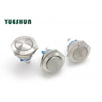 Doorbell 19mm Momentary Push Button Switch Normally Open Silver Alloy Terminal