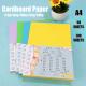 A3 A4 Offset Printing DIY Colored Cardstock Paper