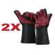 Custom Logo Bbq Grill Gloves , Oven Proof Gloves For Kitchen Cooking