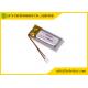 LP301020 30mah Rechargeable Lithium Polymer Battery No Leakage No Fire