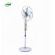 5 Plastic Blade Solar Stand Fan , 15W 12v Dc Oscillating Floor Fan With Usb Plug