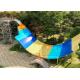 Custom Color Fiberglass Water Slide Water Park Equipment 1 Year Warranty