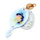 Cartoon Character Acrylic Hand Mirror , Lightweight Handheld Vanity Mirror