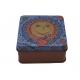 Personalized Square Soap Tin Box With Lid Gift Tin Cans Glossy Varnish