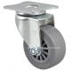 2612-53 Edl Mini 2 30kg Plate Swivel TPE Caster with Smooth and Stable Movement
