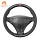 Custom Suede Steering Wheel Cover for Mercedes Benz C Class W203 2001-2004 by MEWANT