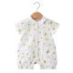 Sleeveless Newborn Baby Outfits Summer One Piece Sailor Collar Worsted Fabric