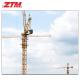 ZTL146 Luffing Tower Crane 6t Capacity 50m Jib Length 1.3t Tip Load Hoisting Equipment