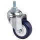 130kg Maximum Load Chrome Plated 3 Threaded Swivel TPU Caster 5733-87 for Industrial