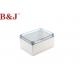 IP68 Plastic Electrical Enclosure Boxes Screw Type With Transparent Lid