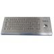 IP65 keyboard wall mountable industrial metal keyboard with trackball and numeric keypads