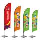 Knitted 110gsm Polyester Wind Banner Flags For Activity Promotion