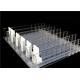 Supermarket Single Lane 660mm Plastic Shelf Spacers Hanging Product Wire Pusher