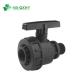 Garden Irrigation Single Union Ball Valve Equal 16mm to 110mm PP Compression Fitting