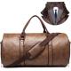 50L Leather Travel Garment Bag Compartment Business Mens Suit